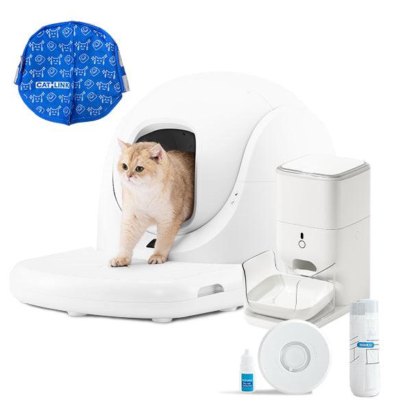 Bundle Package: Catlink Litter Box + Automatic Feeder
