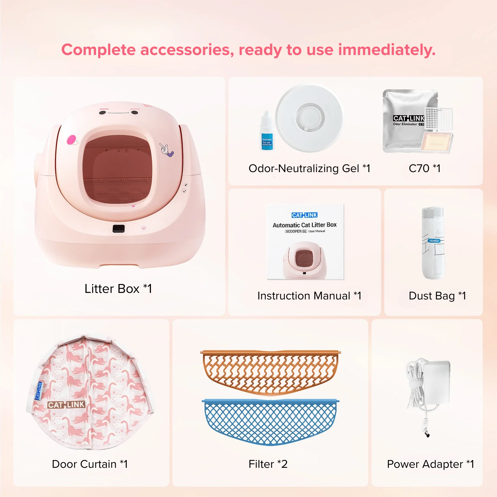 CATLINK Baymax Sakura – Self-Cleaning Litter Box - Image 10