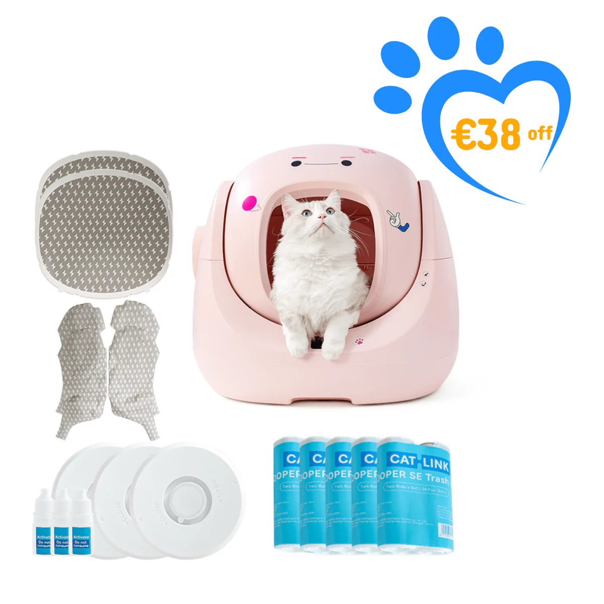 CATLINK Baymax Sakura – Self-Cleaning Litter Box - Image 24