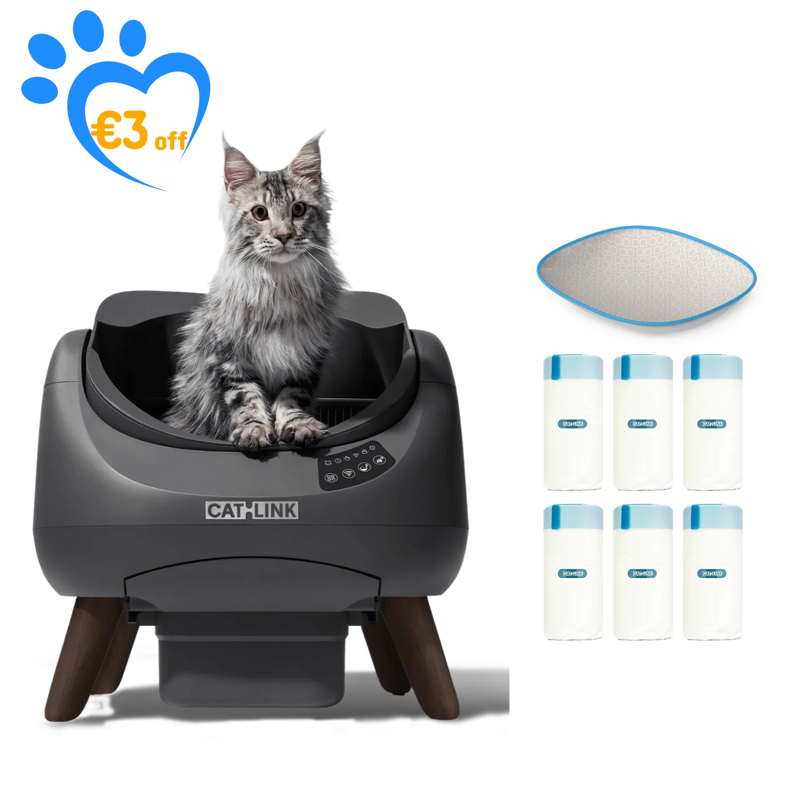 CATLINK Open-X Open Top Self-cleaning Litter Box - Image 16