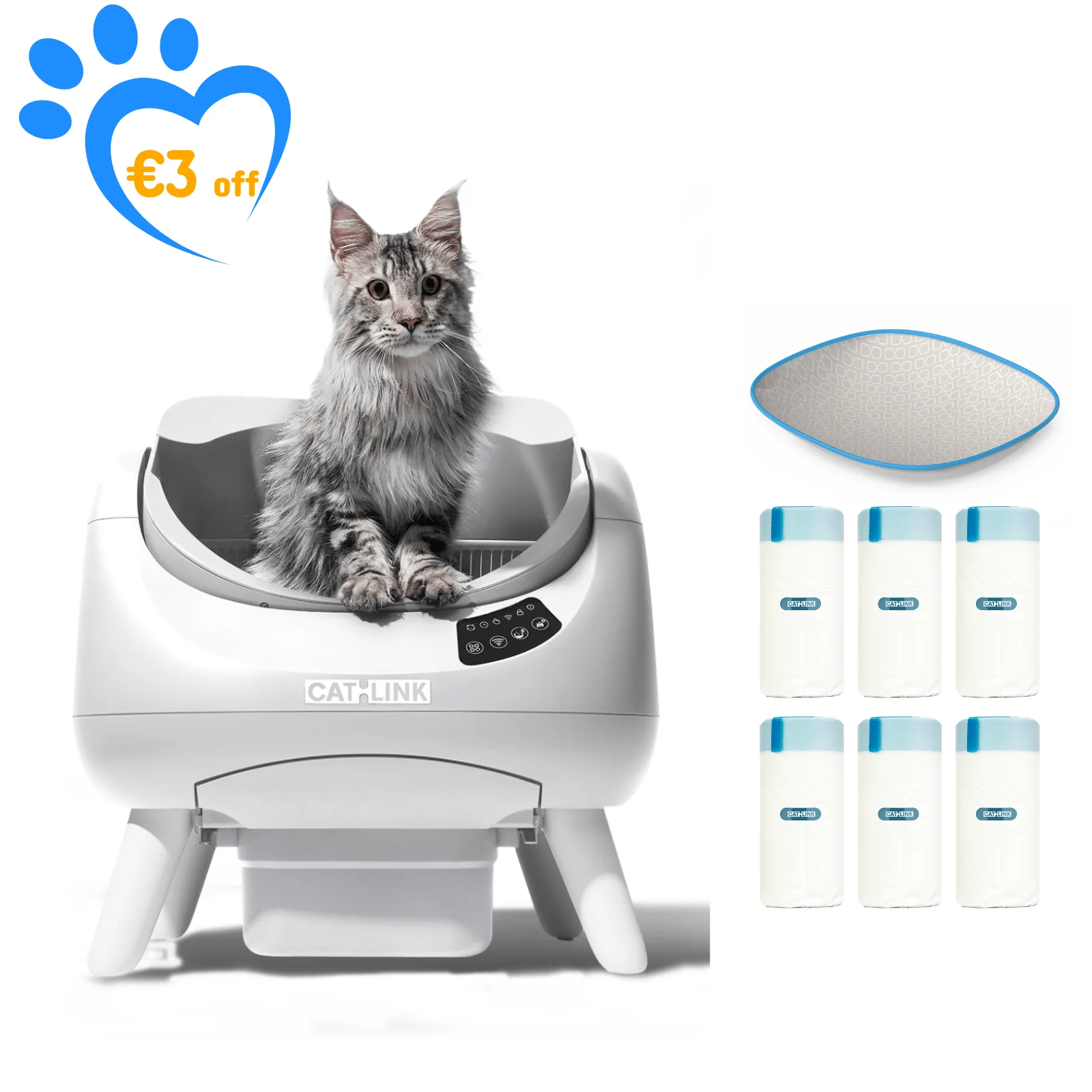 CATLINK Open-X Open Top Self-cleaning Litter Box - Image 19