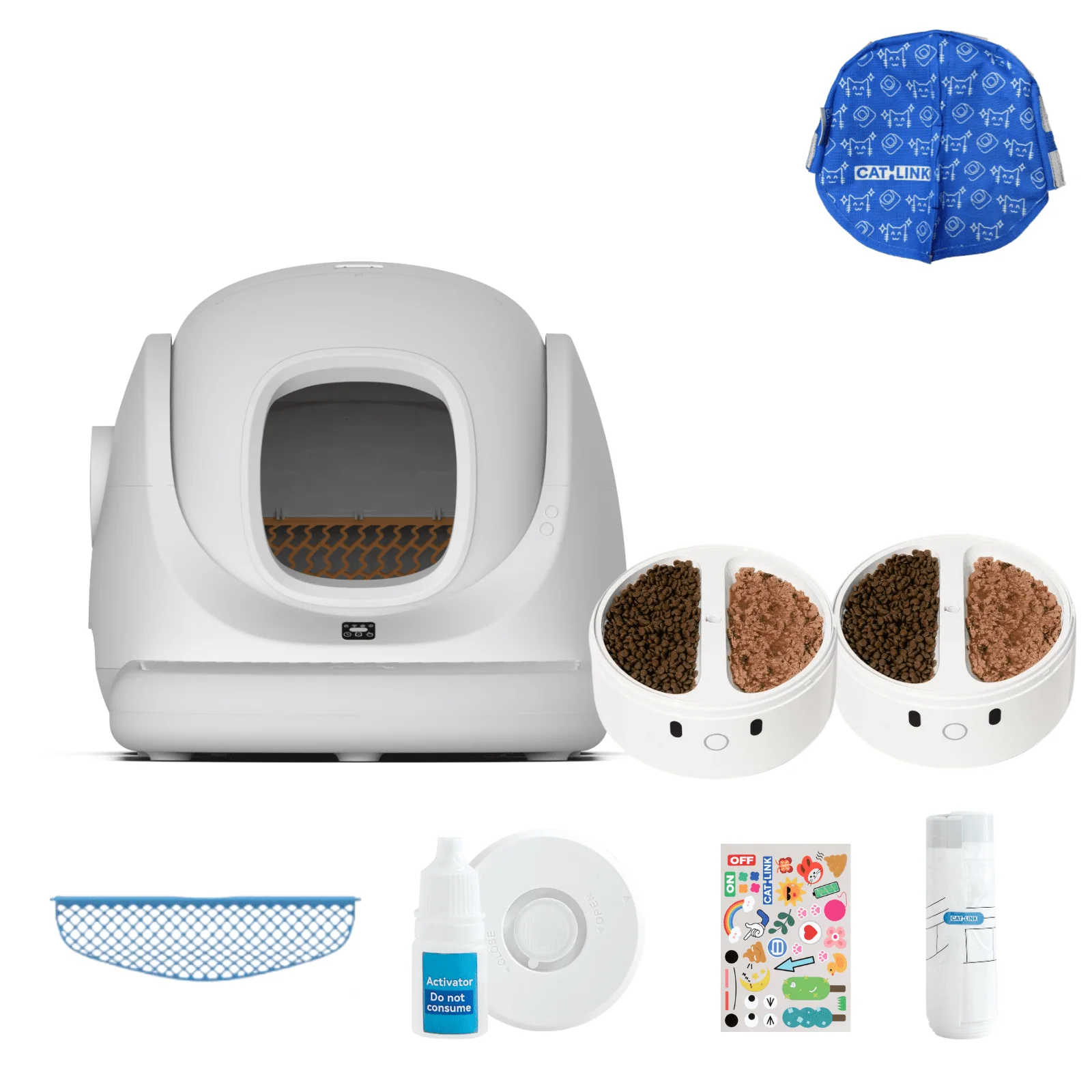 Clean & Feed Bundle - Litter Box, Feeder & Water Fountain Complete Set - Image 101