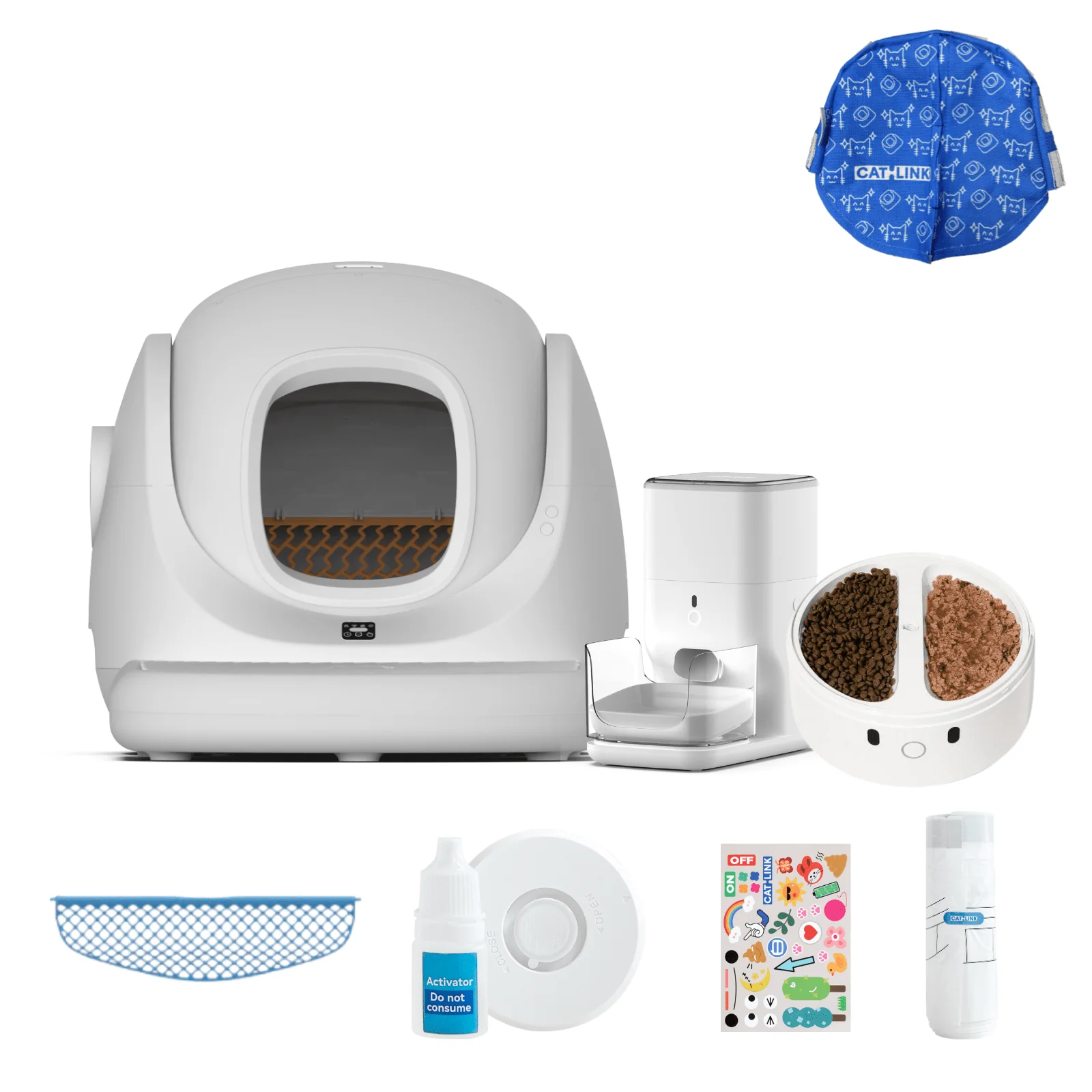 Clean & Feed Bundle - Litter Box, Feeder & Water Fountain Complete Set - Image 102