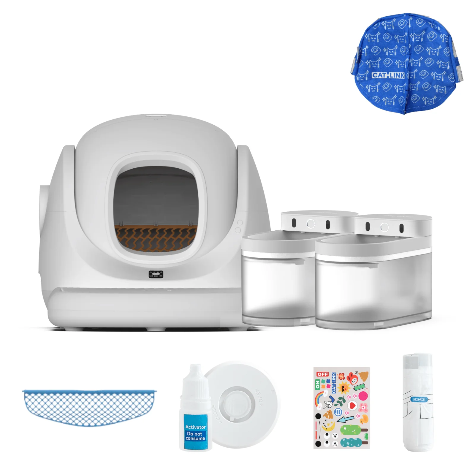 Clean & Feed Bundle - Litter Box, Feeder & Water Fountain Complete Set - Image 103