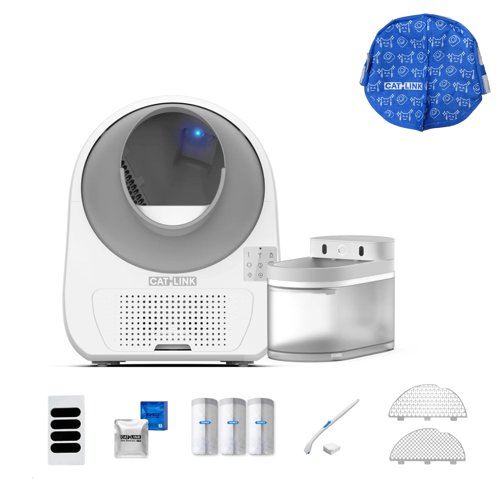 Clean & Feed Bundle - Litter Box, Feeder & Water Fountain Complete Set - Image 19