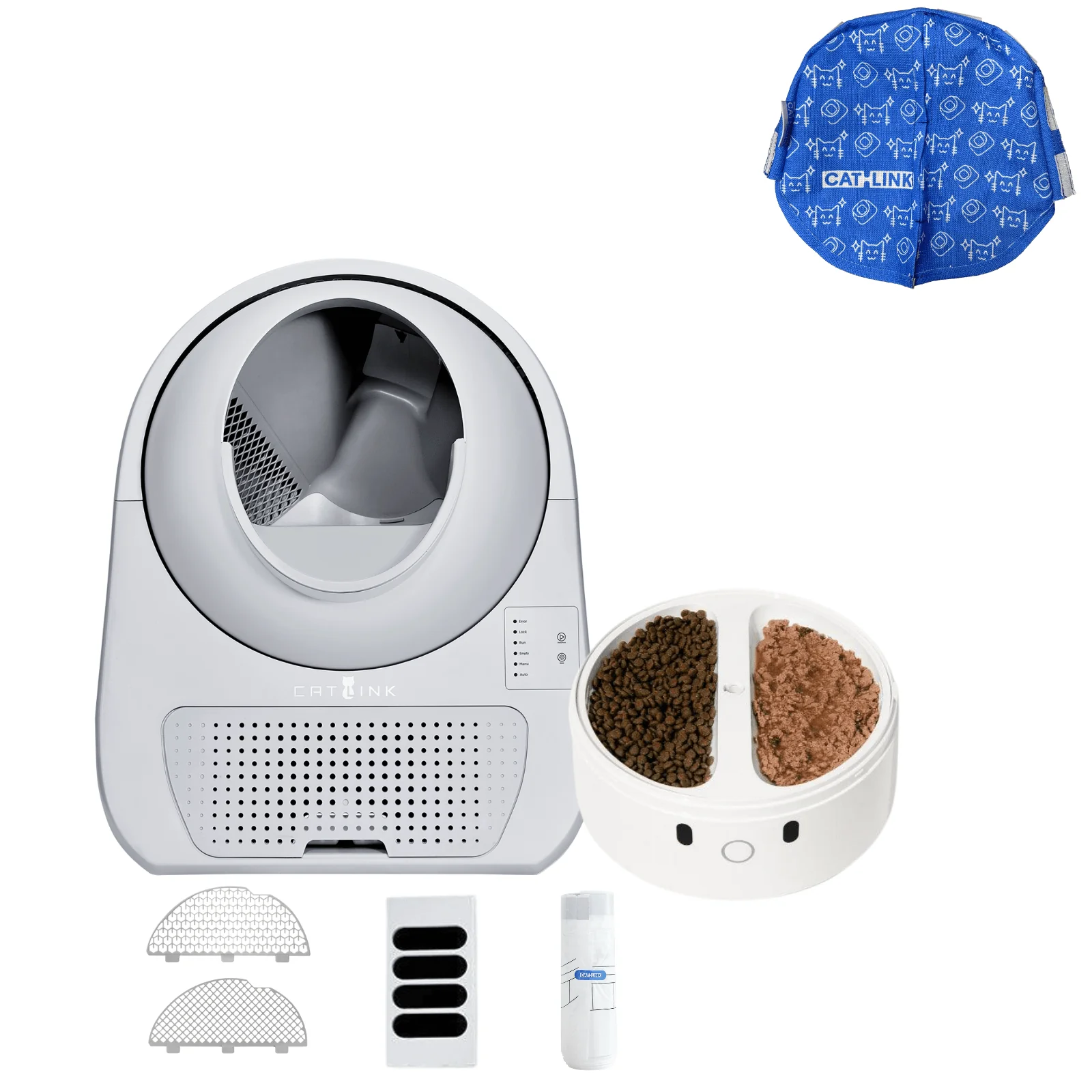 Clean & Feed Bundle - Litter Box, Feeder & Water Fountain Complete Set - Image 24