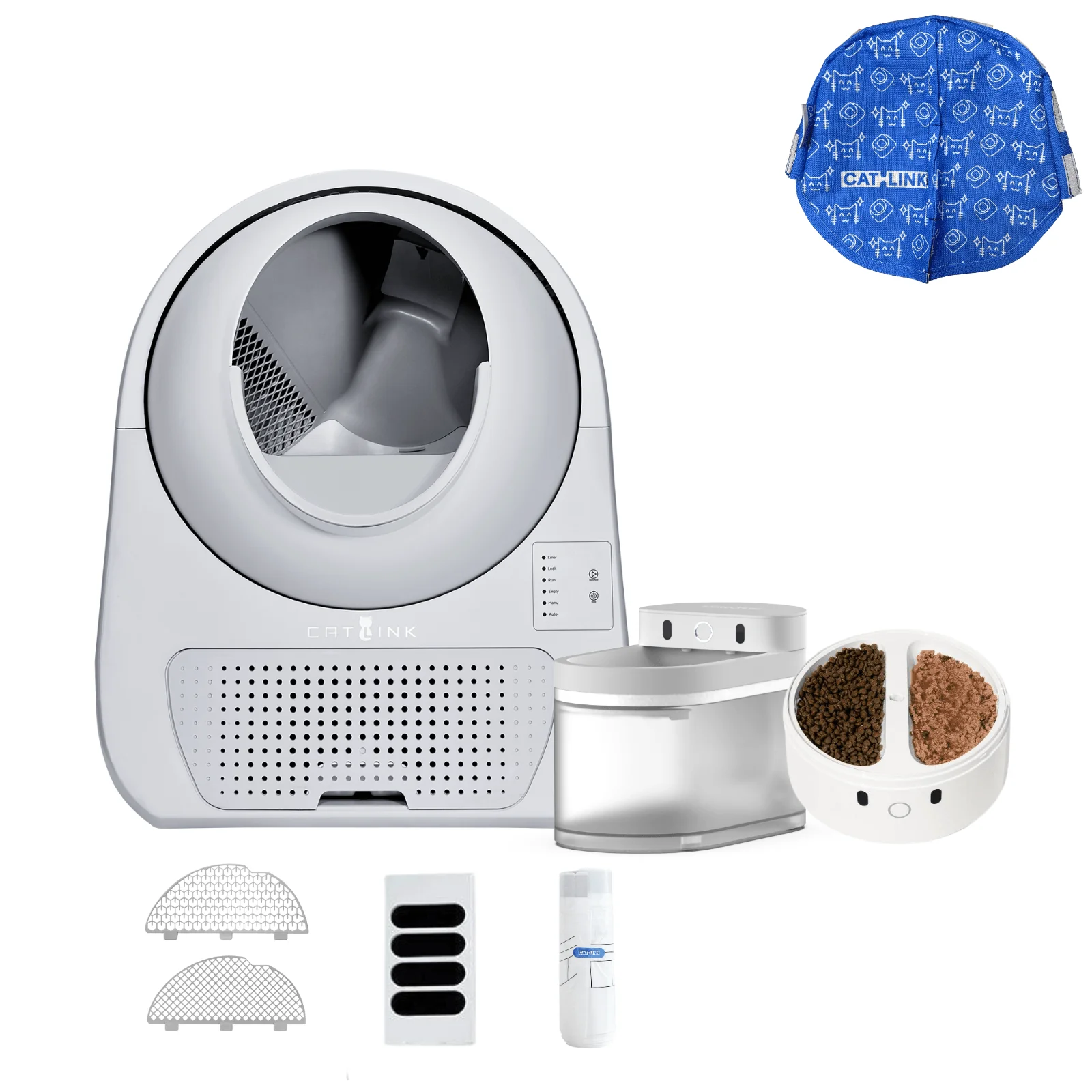 Clean & Feed Bundle - Litter Box, Feeder & Water Fountain Complete Set - Image 29