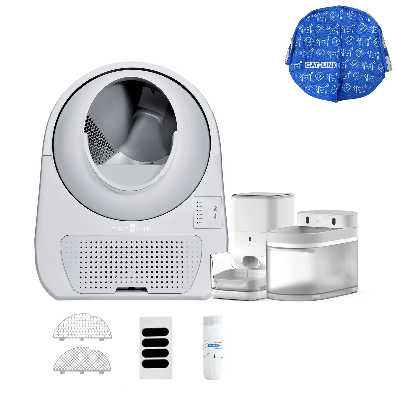 Clean & Feed Bundle - Litter Box, Feeder & Water Fountain Complete Set - Image 31
