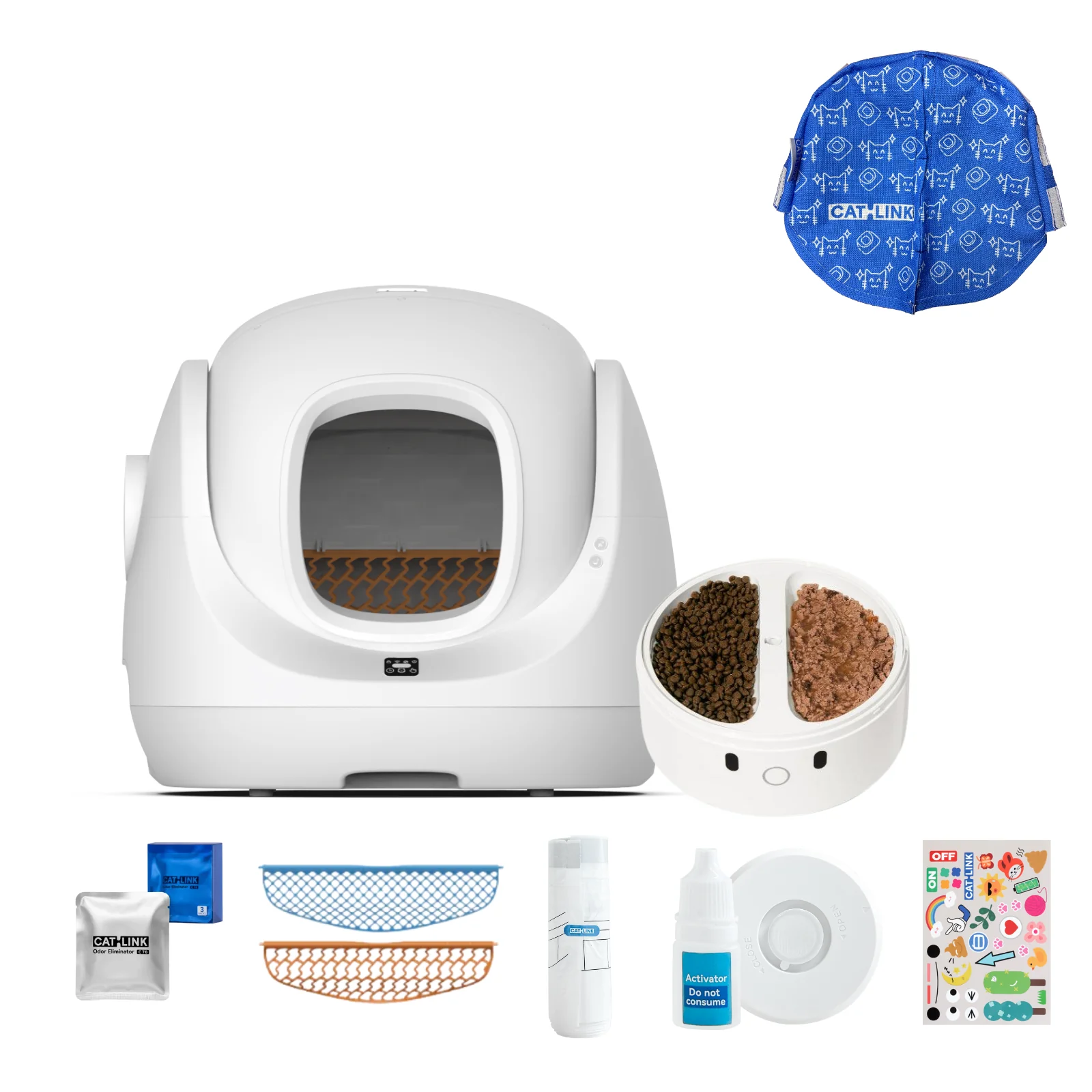 Clean & Feed Bundle - Litter Box, Feeder & Water Fountain Complete Set - Image 32