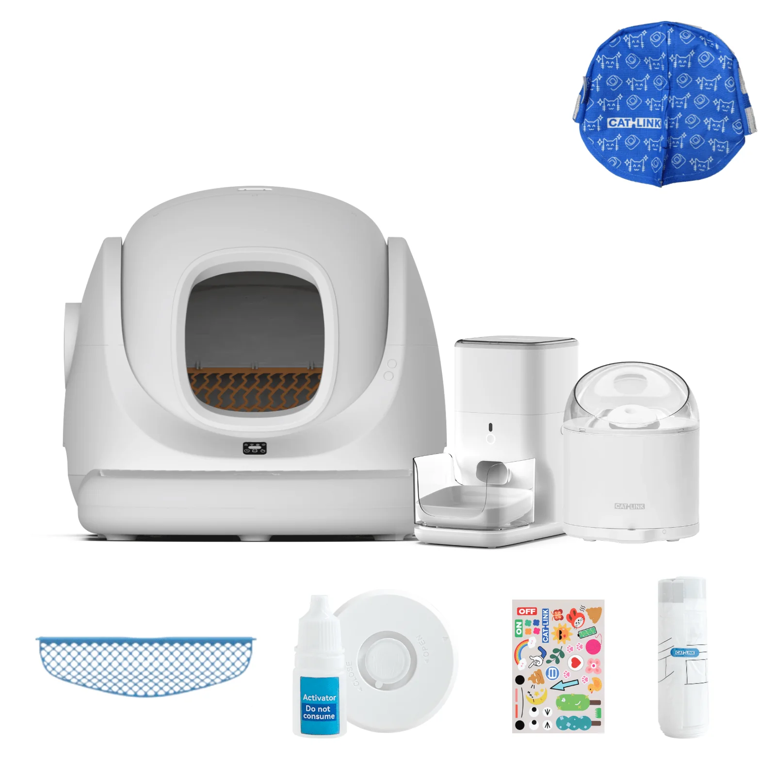 Clean & Feed Bundle - Litter Box, Feeder & Water Fountain Complete Set - Image 38