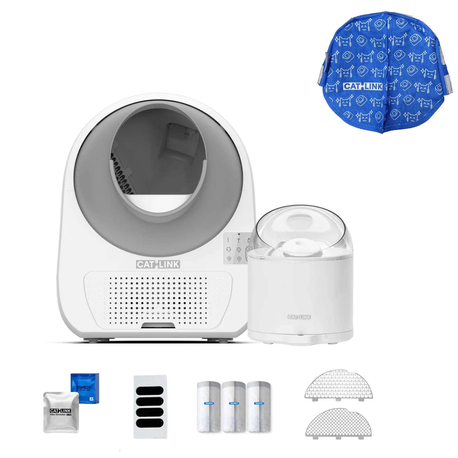 Clean & Feed Bundle - Litter Box, Feeder & Water Fountain Complete Set - Image 49