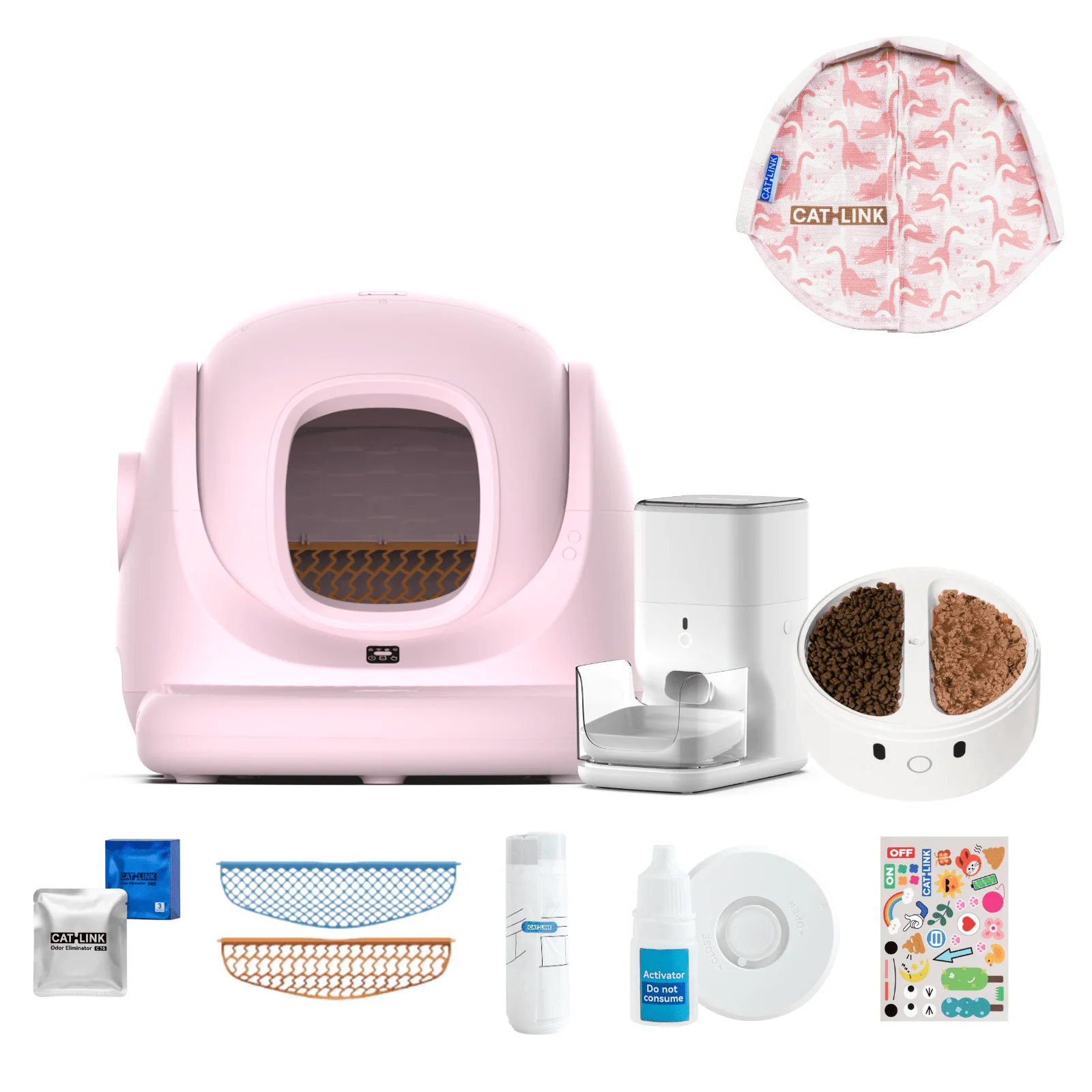 Clean & Feed Bundle - Litter Box, Feeder & Water Fountain Complete Set - Image 96
