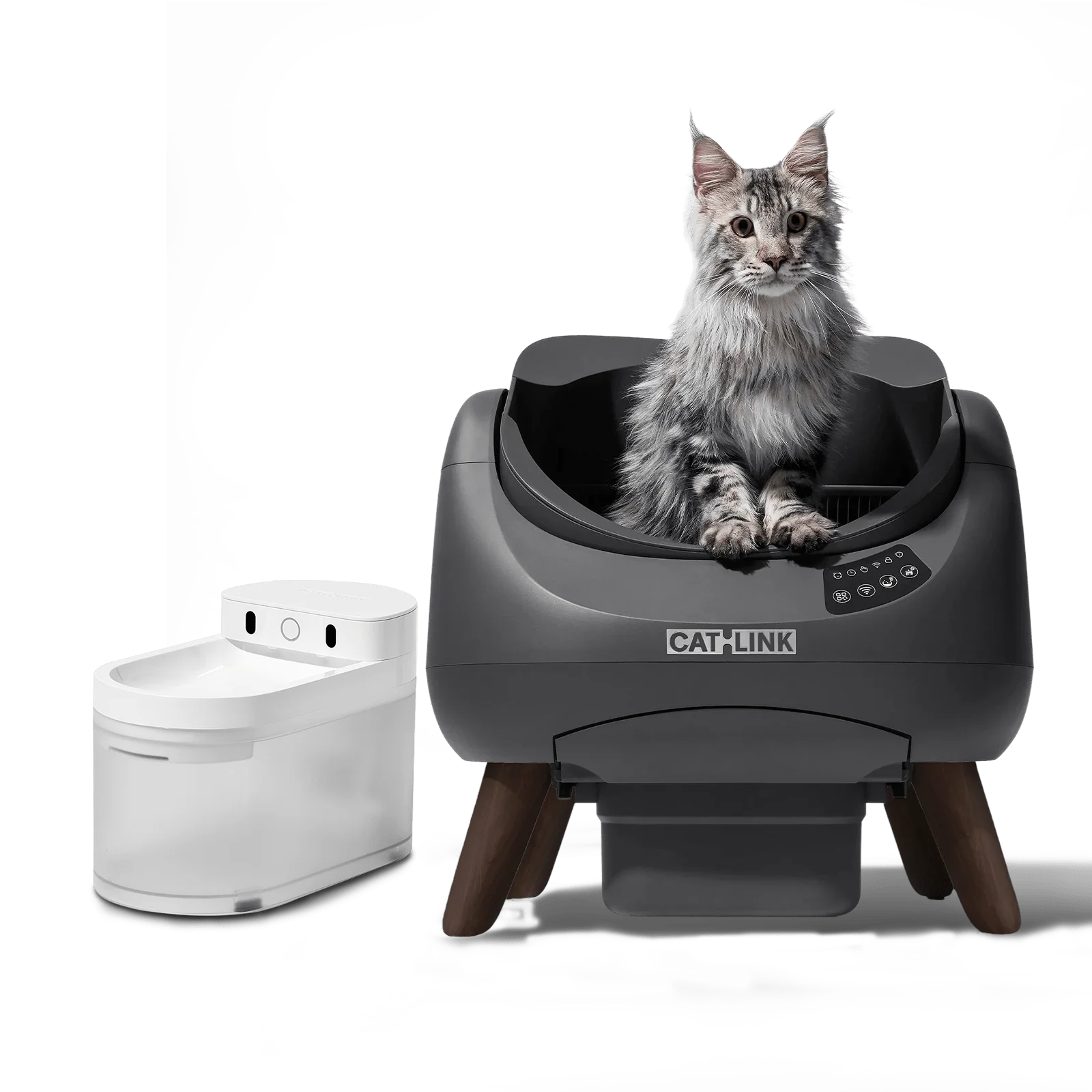 CATLINK Open-X – Self-Cleaning Litter Box + Automatic Feeder / Water Fountain (Bundle) - Image 8